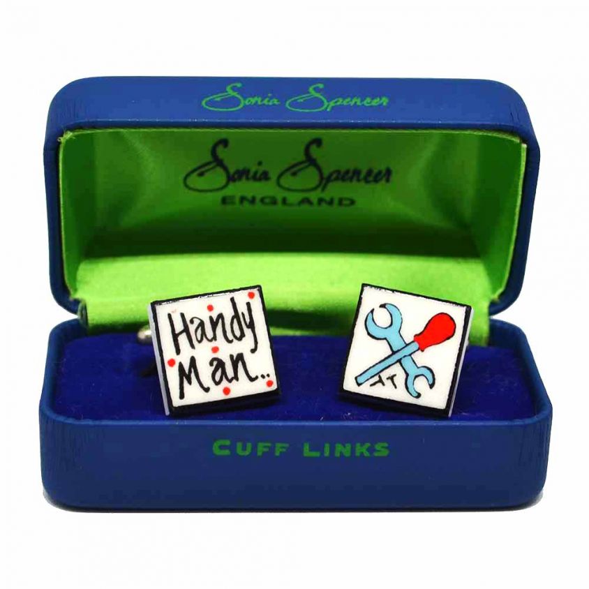 Handy Man Cufflinks by Sonia Spencer
