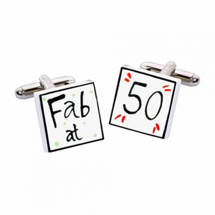 Fab at 50 Cufflinks by Sonia Spencer