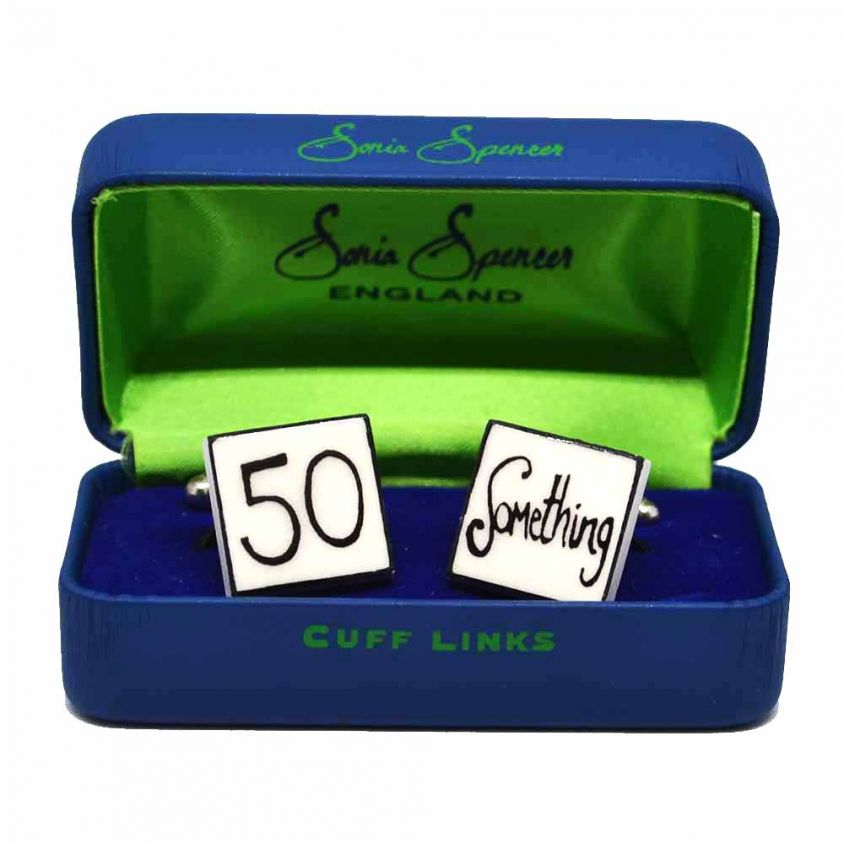 50 Something Cufflinks by Sonia Spencer
