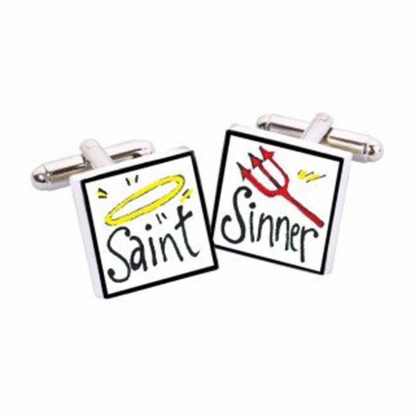 Saint Sinner Cufflinks by Sonia Spencer