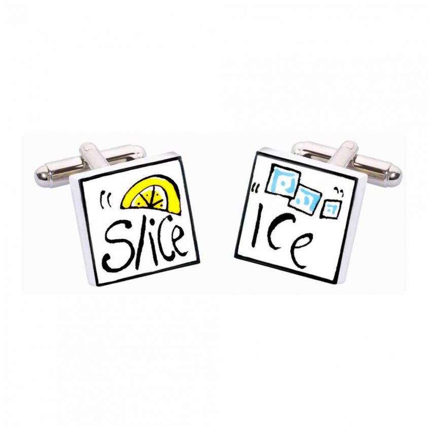 Ice and Slice Cufflinks by Sonia Spencer