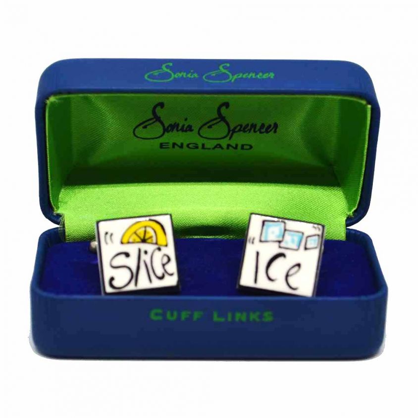 Ice and Slice Cufflinks by Sonia Spencer