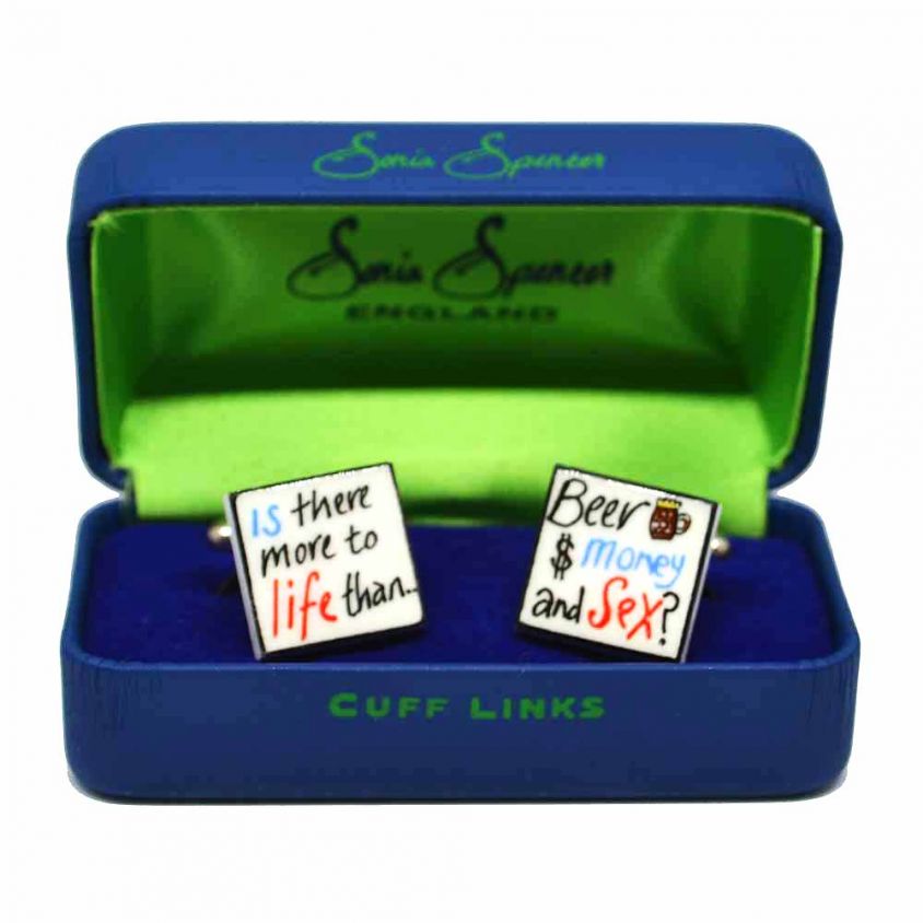 Sonia Spencer Is There More To Life Cufflinks