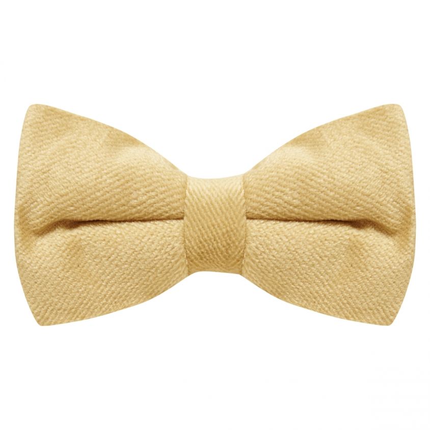 Heritage Gold Textured Velvet Bow Tie