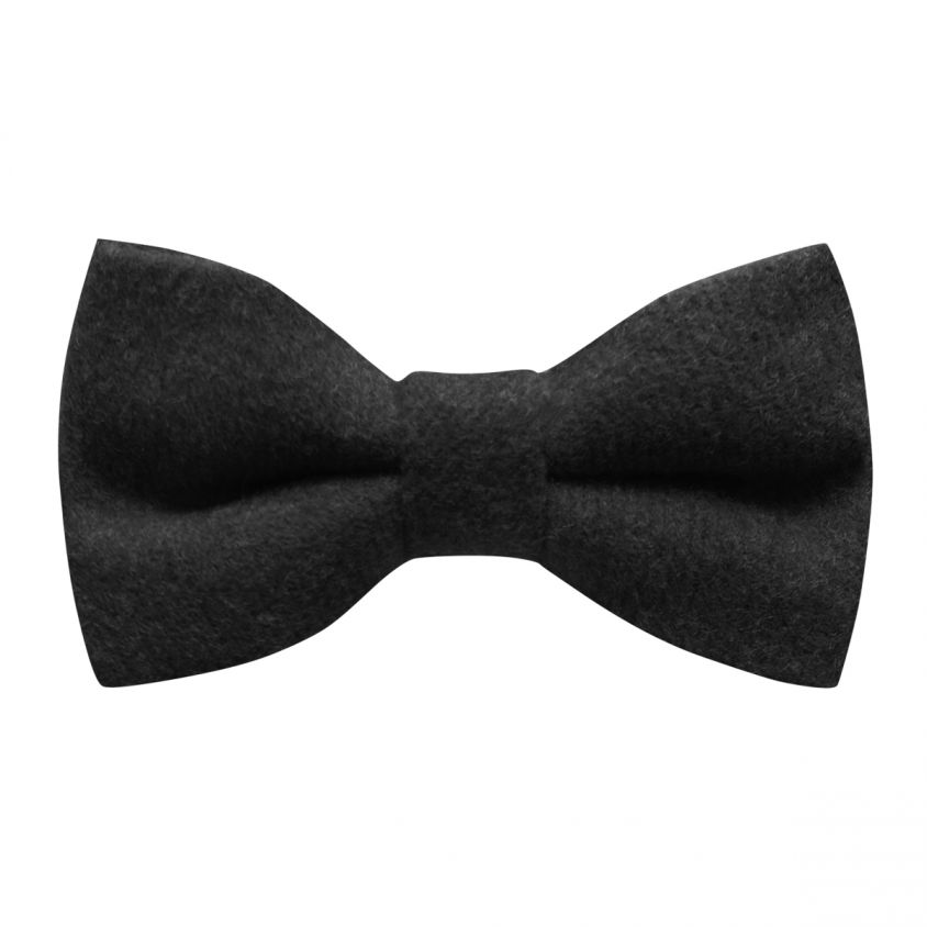 Black Donegal Tweed Bow Tie