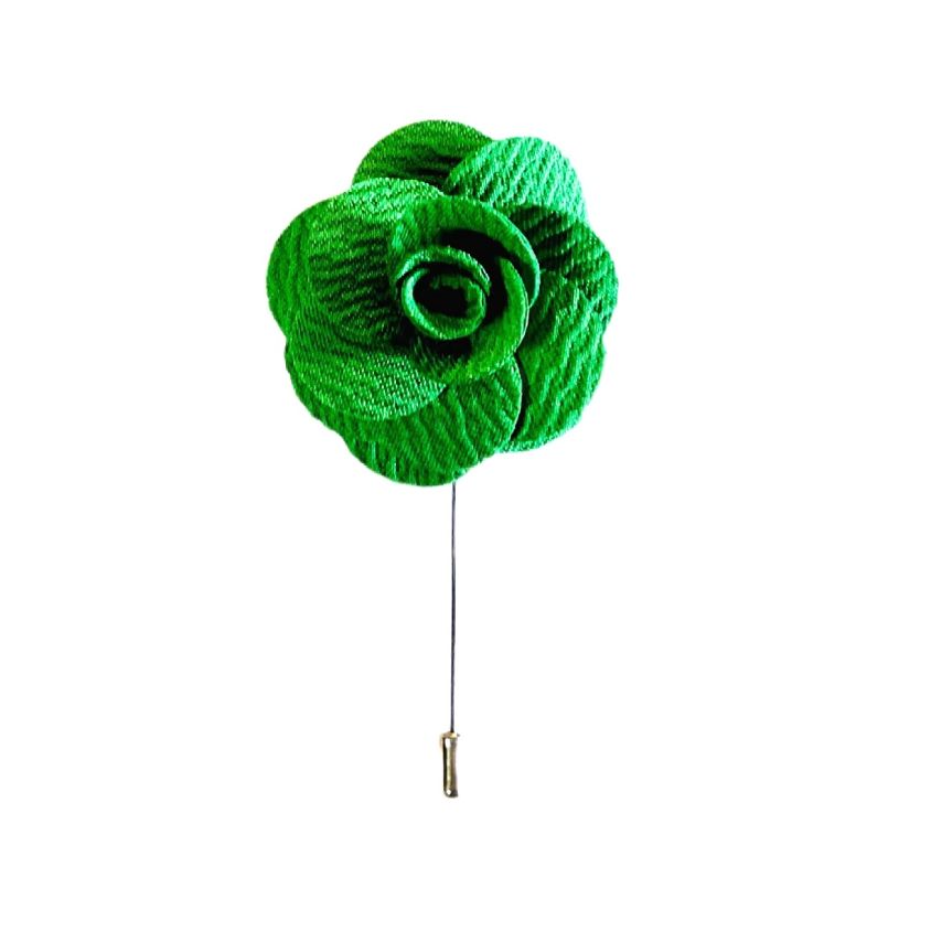 Green Flower/Rose Lapel Pin