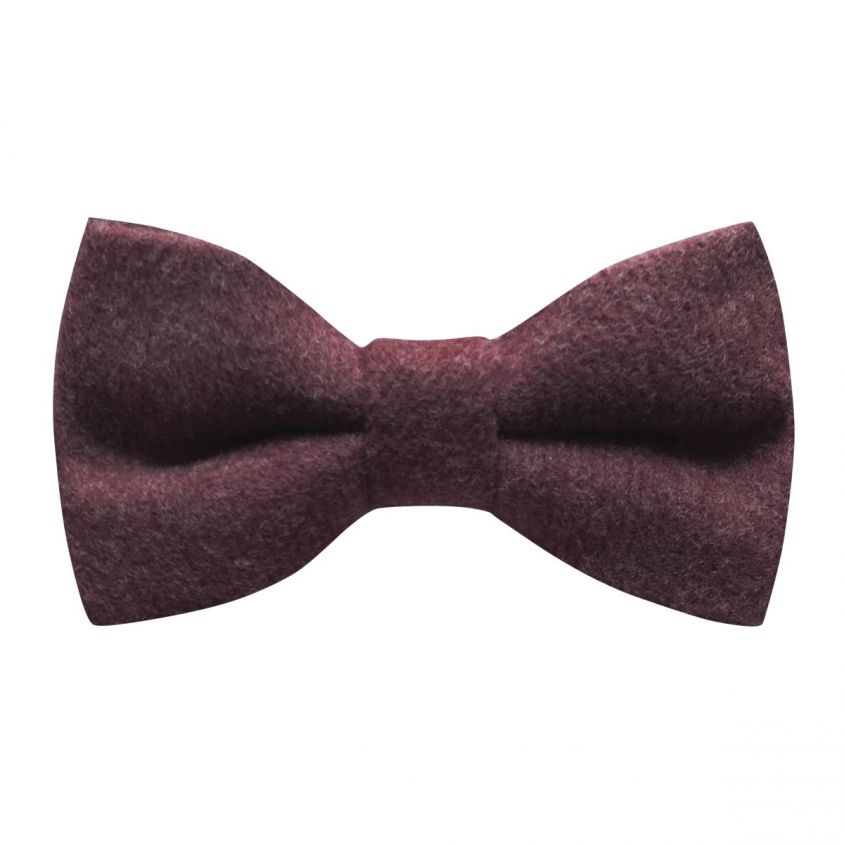 Burgundy Donegal Tweed Bow Tie