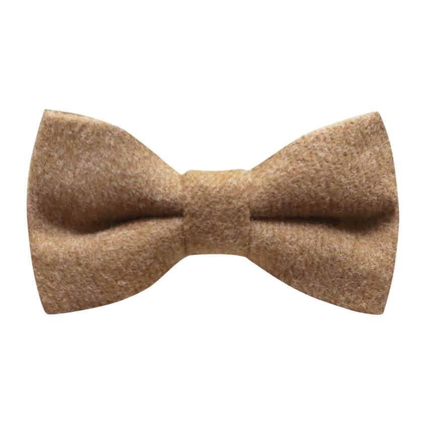 Camel Brown Donegal Tweed Bow Tie