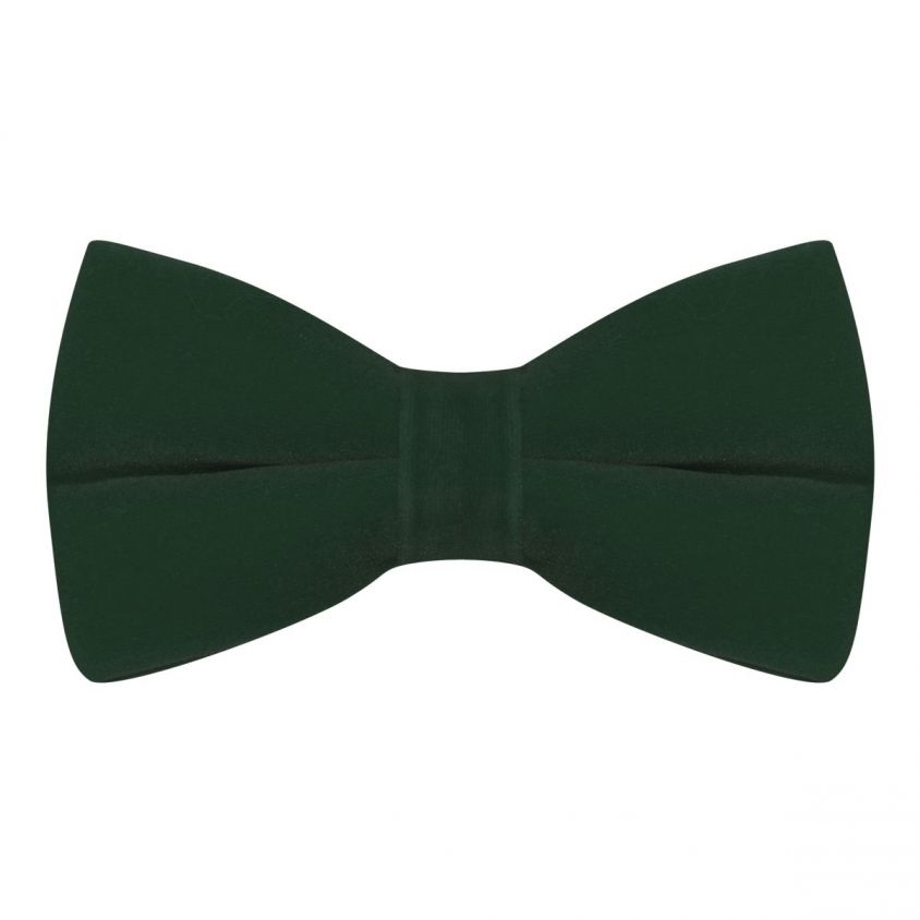 Dark Green Velvet Bow Tie