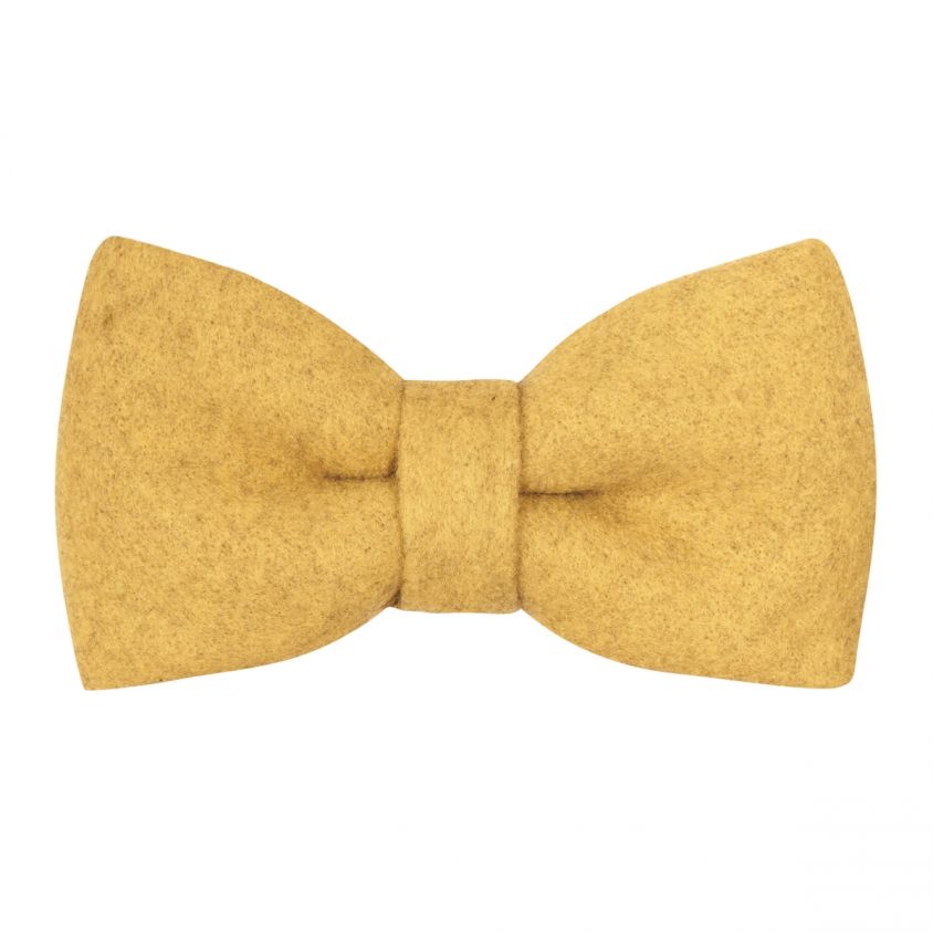 Mustard Yellow Donegal Tweed Bow Tie