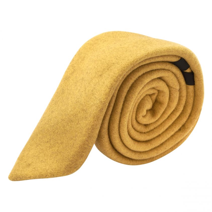 Mustard Yellow Donegal Tweed Tie