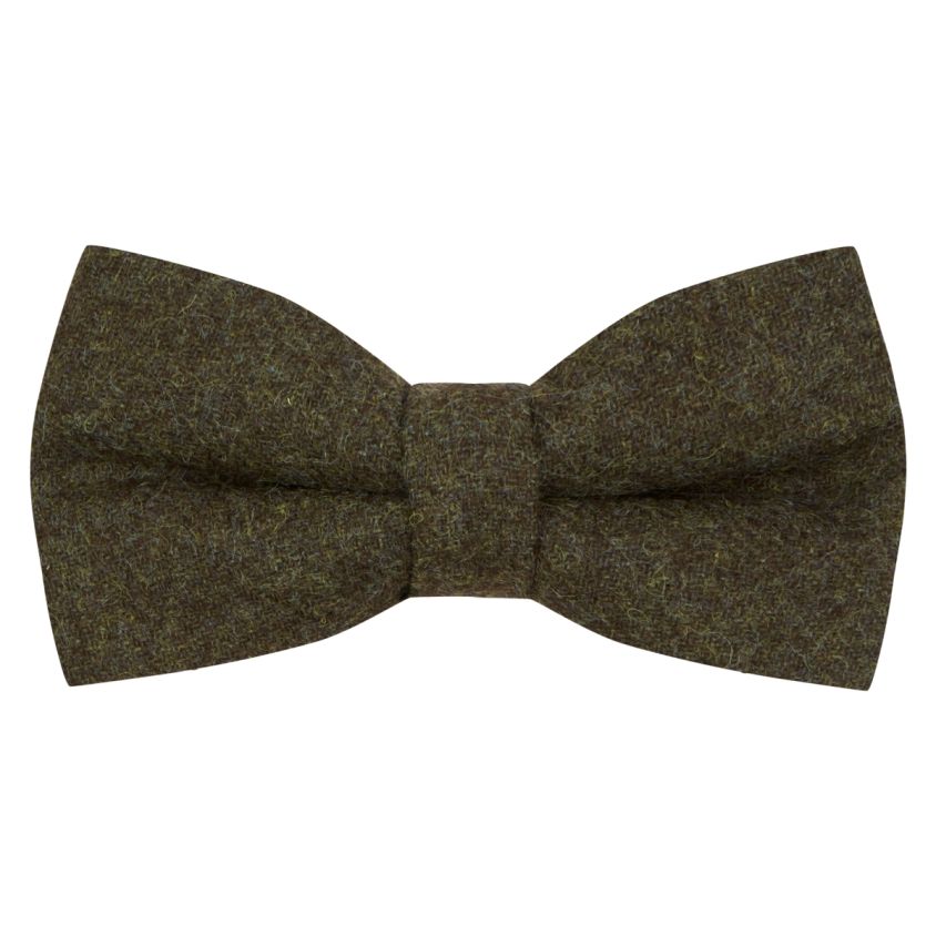 Earth Green Donegal Tweed Bow Tie