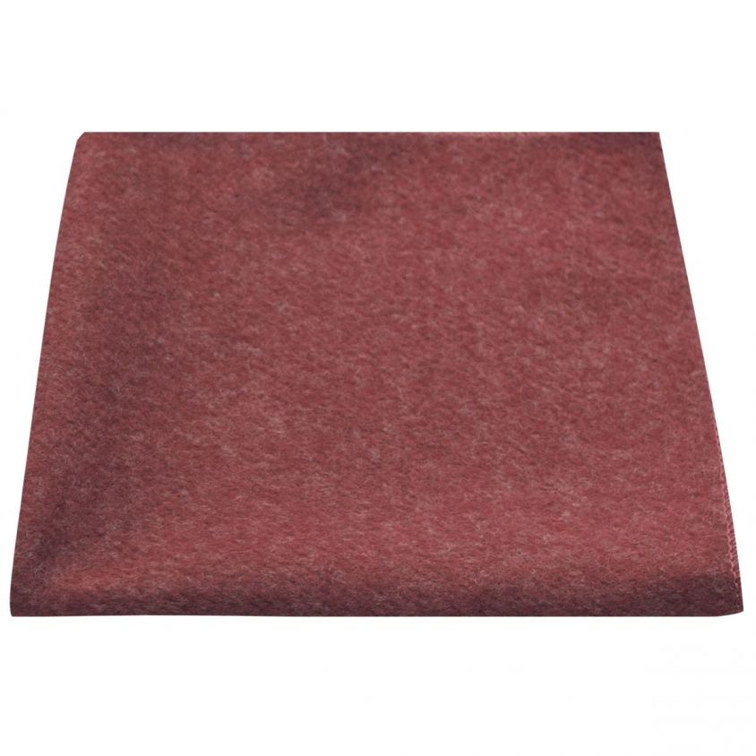 Maroon Red Donegal Tweed Pocket Square