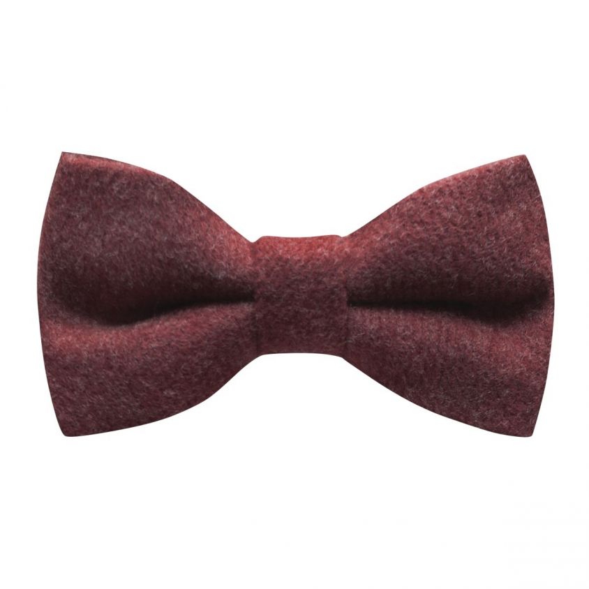 Maroon Red Donegal Tweed Bow Tie