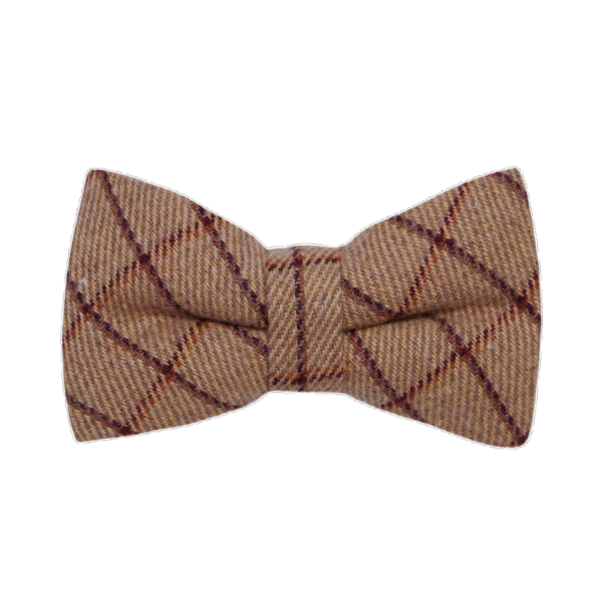 Oak Brown Tattersall Check Bow Tie