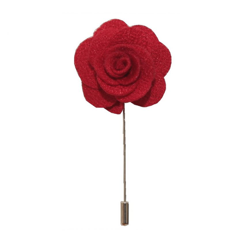 Red Flower/Rose Lapel Pin