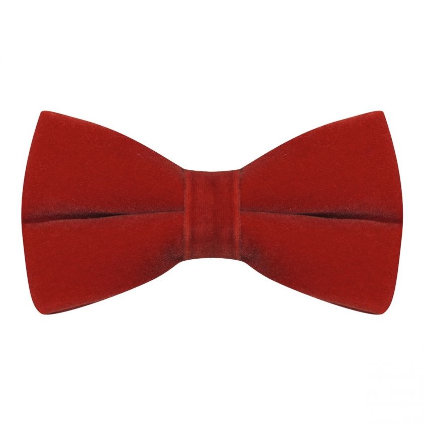 Rosso Red Velvet Bow Tie