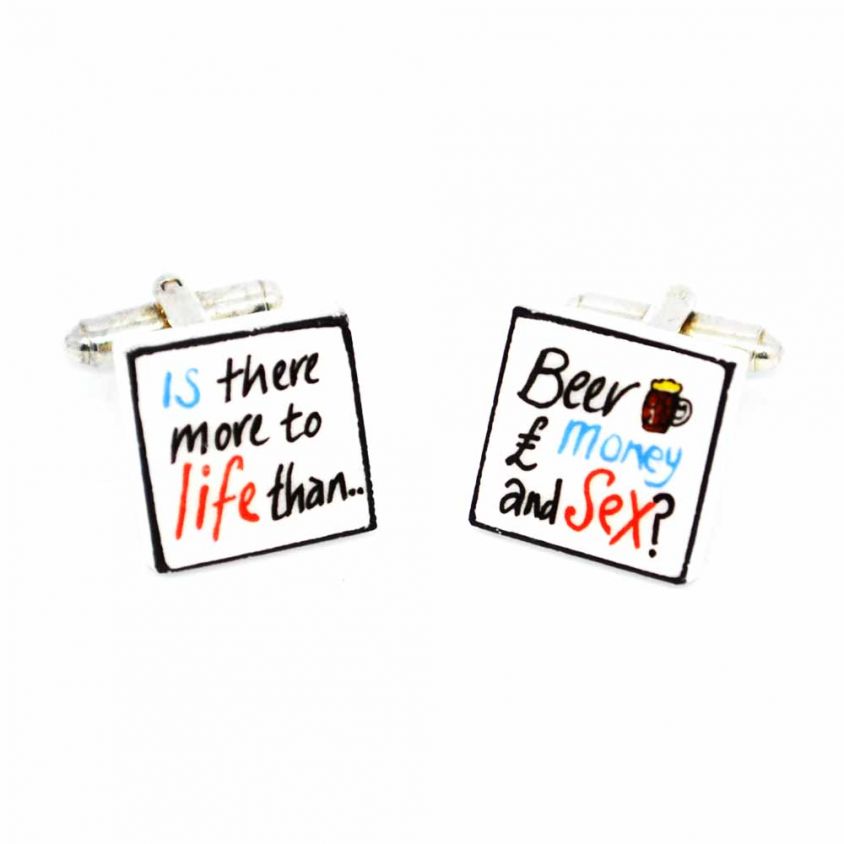 Sonia Spencer Is There More To Life Cufflinks