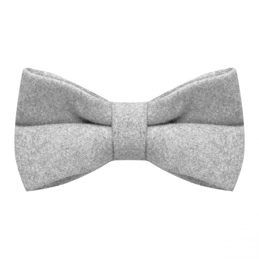 Stonewashed Medium Grey Bow Tie