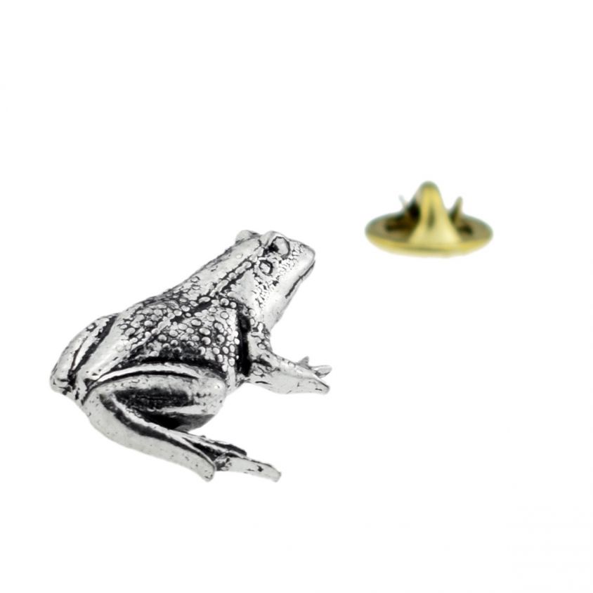 Frog Pewter Lapel Pin
