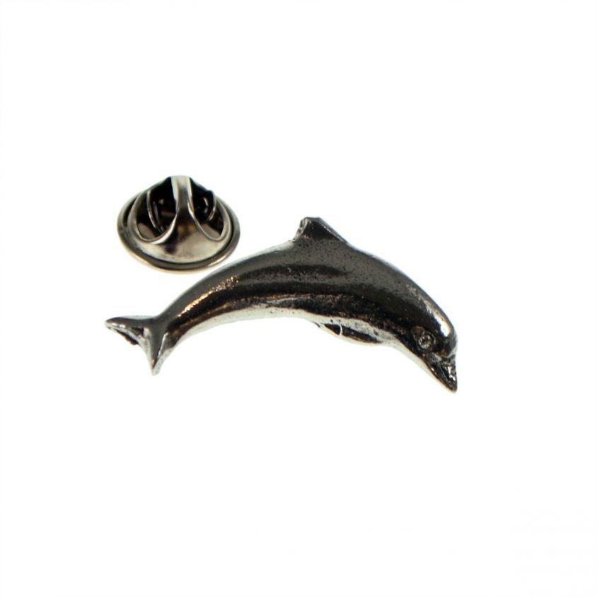 Dolphin Pewter Lapel Pin