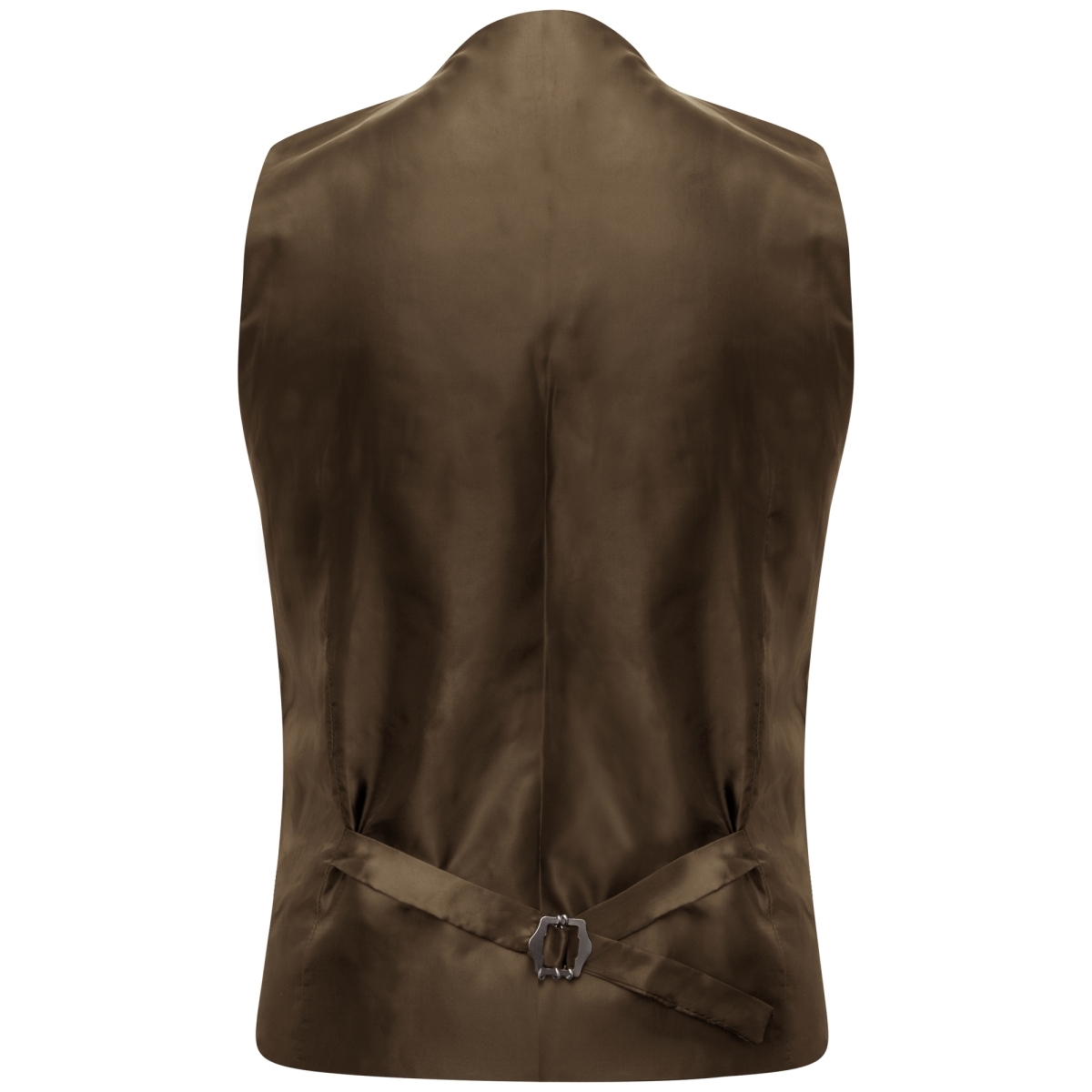 Luxury Herringbone Brown Tweed Waistcoat Tailored Fit 