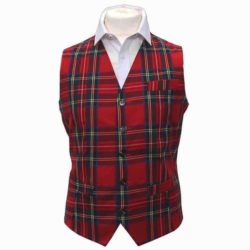 Blackstock Red Dress Tartan Bow Tie main image 0