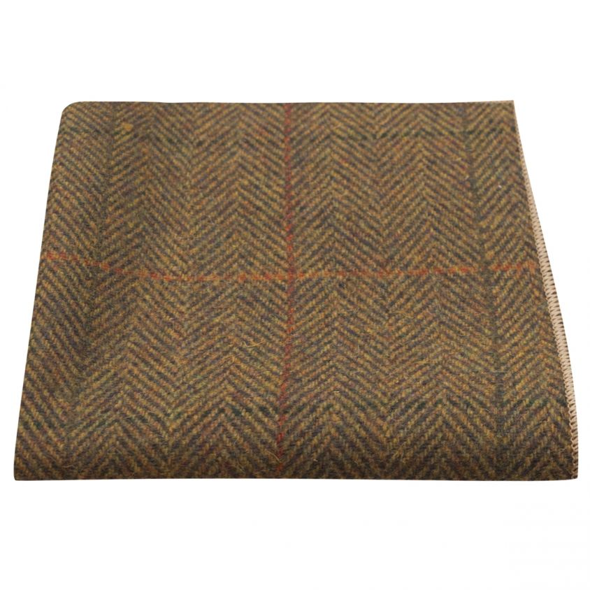 King & Priory Papillon Uomo In Tweed Verde Foresta - Tessuto Herringbone Premium - Vintage Collection - 3