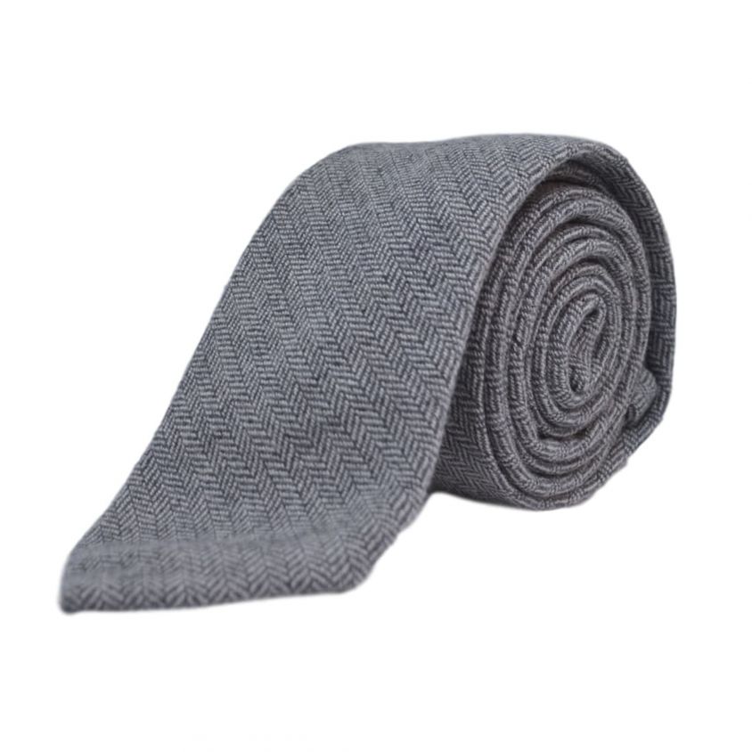 King & Priory Papillon Uomo In Tweed Verde Foresta - Tessuto Herringbone Premium - Vintage Collection - 2
